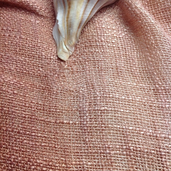 Scarf soft ombré natural mauve taupe shade - Picture 4 of 5